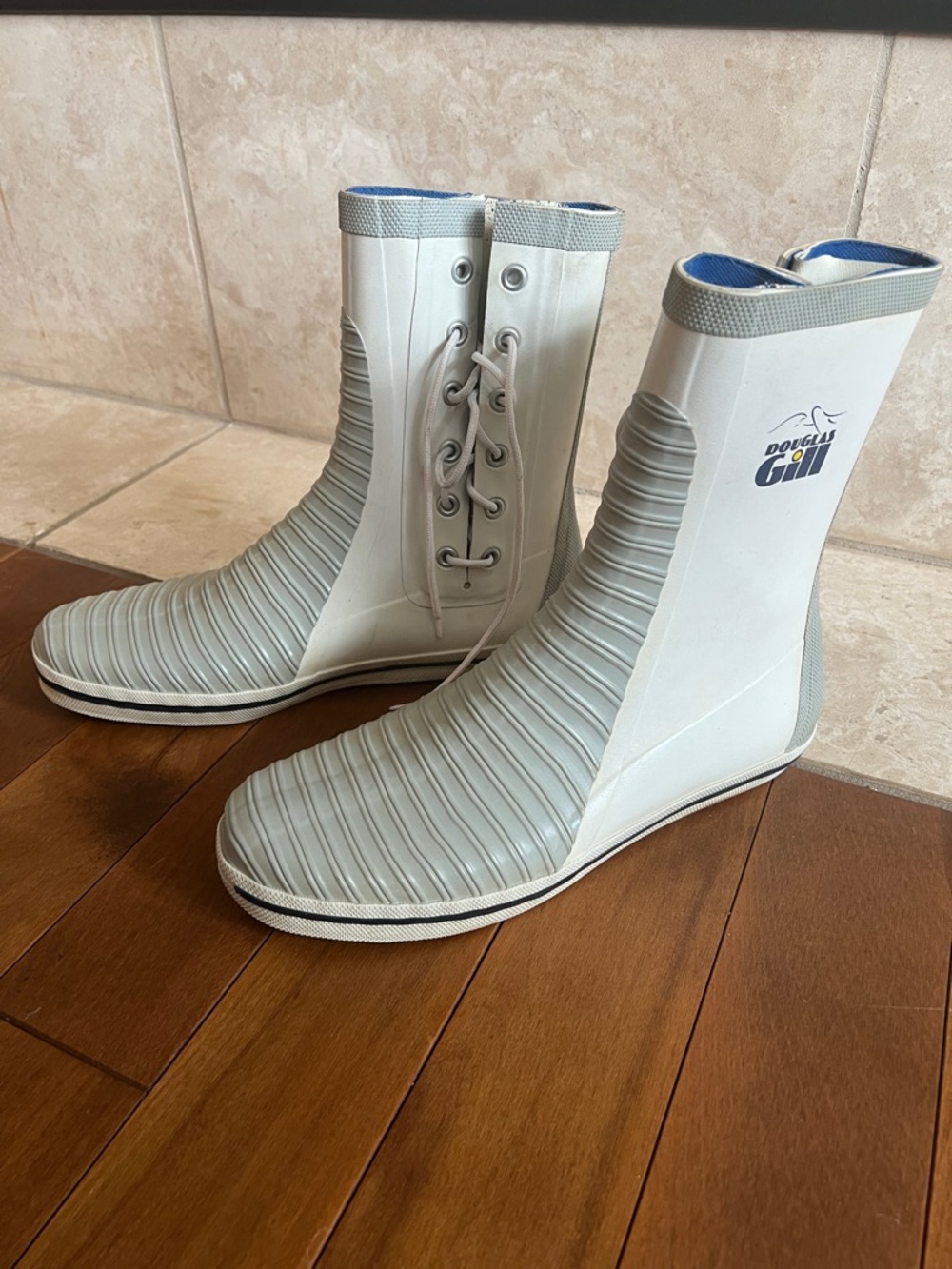 Men’s Gray Waterproof Deck Boots